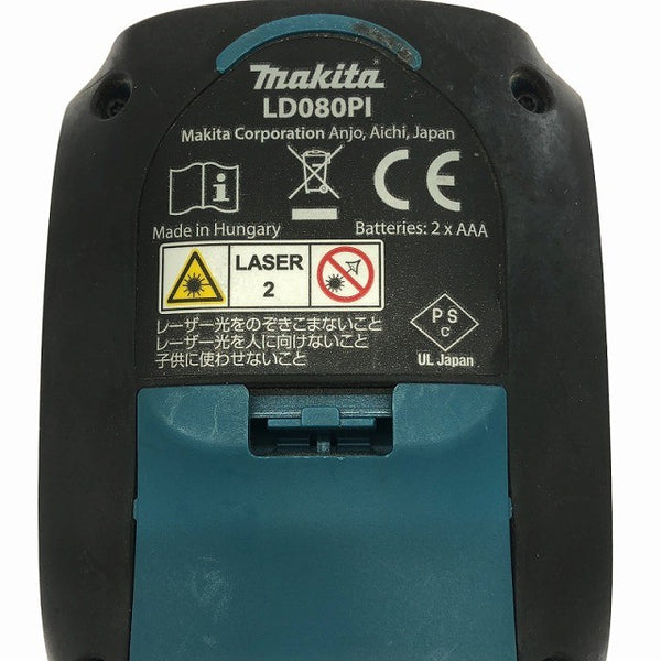 ☆中古美品☆ makita マキタ 80m レーザー距離計 LD080PI 本体+専用ソフトケース メジャー 測量 計測 光学測定器136805 - 9