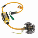 ☆中古美品☆HATAYA ハタヤ JET 漏電遮断器付 BFX延長コード 屋外用 BFX-013KC 3口コンセント 0.7ｍ131068 - 3