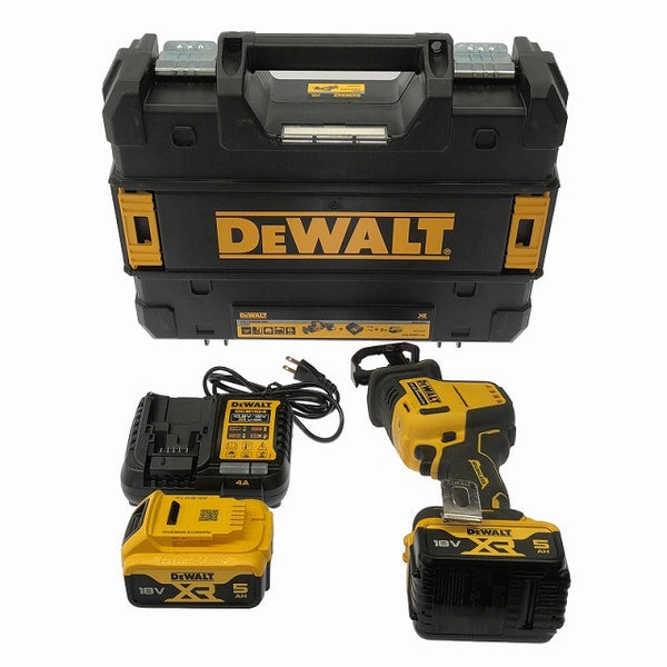 ☆中古品☆DEWALT デウォルト 18V コンパクトレシプロソー DCF887M2 バッテリ2個(5.0Ah) 充電器 ケース付 充電式 コードレス129035 - 3