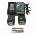 ☆比較的綺麗☆makita マキタ 14.4V 充電式ジグソー JV142D バッテリ2個(3.0Ah) 充電器 ケース付 電気のこぎり 電動ノコギリ137146 - 9