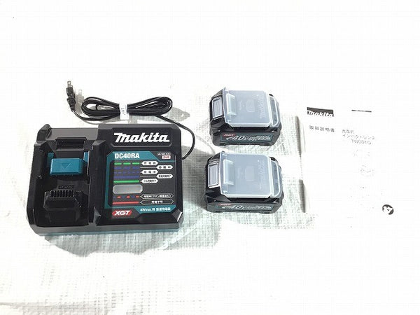 ☆未使用品☆ makita マキタ 40Vmax 充電式インパクトレンチ TW001GRDX 青/ブルー バッテリー2個(2.5Ah)充電器+ケース134043 - 9