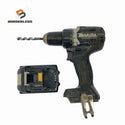 ☆中古品2点※コメント必読☆makita マキタ 18V 6.0Ah 純正リチウムイオンバッテリー BL1860B 訳ありの充電式ドライバドリル DF484D130368 - 1