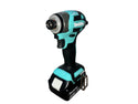 ☆未使用 限定色☆makita マキタ 18V 充電式インパクトドライバ TD173DGXTB ターコイズブルー バッテリ2個(6.0Ah) 充電器 ケース付134703 - 3