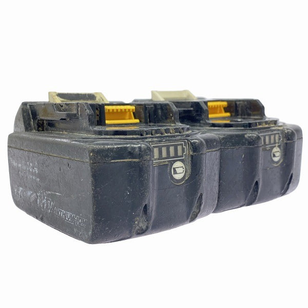 ☆中古品2点セット※コメント必読☆makita マキタ 18V 5.0Ah 純正 リチウムイオンバッテリー BL1850B 残量表示付 充電池 蓄電池131140 - 6