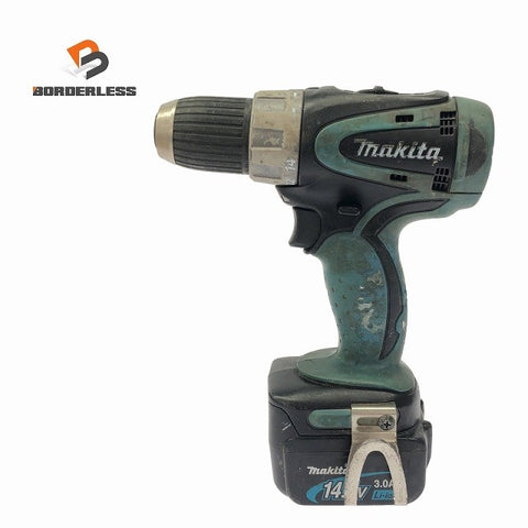 ☆中古品☆ makita マキタ 14.4V 充電式ドライバドリル DF445D 本体+バッテリー1個(3.0Ah)119514