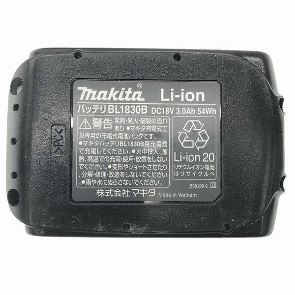 ☆比較的綺麗☆makita マキタ 18V 6.0Ah 純正 リチウムイオンバッテリー BL1860B 残量表示付 バッテリアダプタ付き ※コメント有り118745 - 10