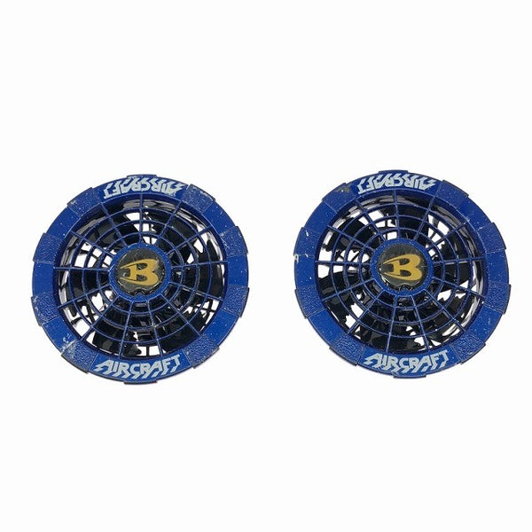 ☆中古品☆BURTLE バートル 12V エアークラフト専用バッテリー＆ファン AC230 グレー/ブルー コード 充電器付き 116703 - 8