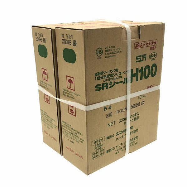 ☆未使用品☆コニシ株式会社 サンライズ 高耐喉シーリング材 LM(低モジュラス)型 SRシール H100 TリベルピュアW 1箱/10本×2117223 - 5
