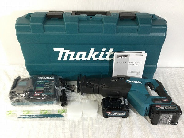 ☆未使用品☆makita マキタ 40Vmax 充電式レシプロソー JR002GRDX バッテリ2個(2.5Ah) 充電器 ケース付 コードレスセーバソー134045 - 3