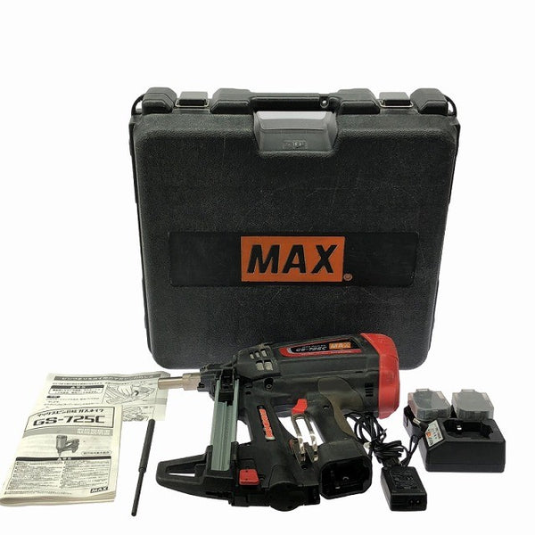 ☆中古品☆ MAX マックス 6V 充電式ガスネイラ GS-725C 本体+バッテリー2個(1.5Ah)充電器+パーツ+ケース133178 - 3
