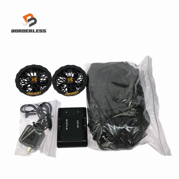 ☆美品セット☆BURTLE バートル 30V エアークラフト専用バッテリー AC10 ファンユニット AC10-1/10-2 半袖 サイズXL134742 - 1