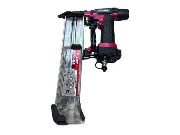 ☆比較的綺麗☆makita マキタ 55mm 高圧 仕上釘打機 AF551H 赤 ケース付 フィニッシュネイラ 仕上釘打ち機 仕上げ釘打機 エア工具135091 - 6
