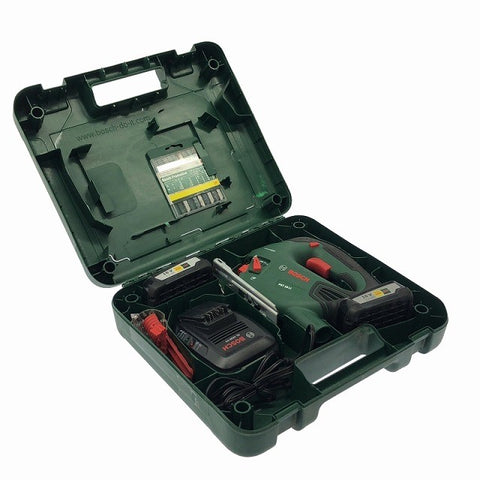 ☆中古品☆ BOSCH ボッシュ 18V コードレスジグソー PST18LI 本体+バッテリー2個(2.5Ah)充電器+ケース124573 - 0