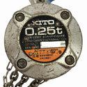 ☆中古品2個セット KITO キトー 手動チェーンブロック CX003 荷重250kg/0.25ton 揚程2.5m 手動式 チェンブロック 吊り具135269 - 10