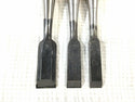 ☆未使用品☆狐 キツネ 追入10本組 鑿 グミ柄 組鑿 のみ ノミ 大工道具 宮大工133798 - 7
