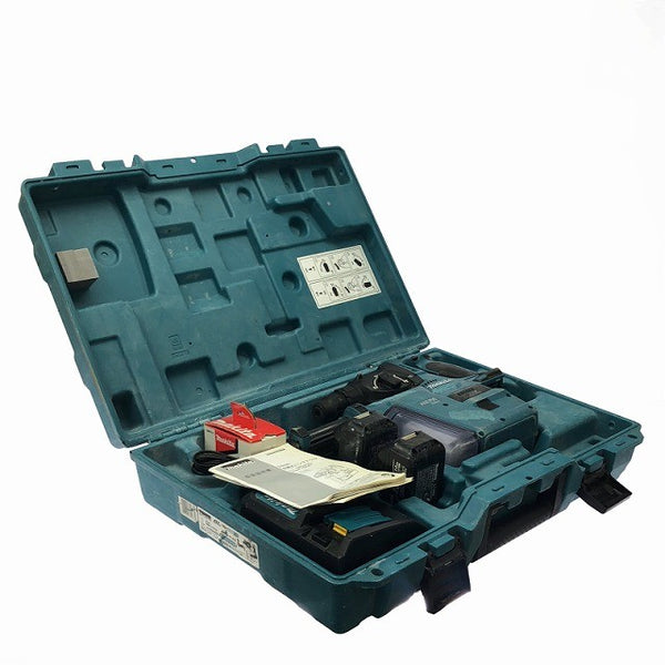 ☆中古品☆makita マキタ 18V 充電式振動ドライバドリル HP458DRFX バッテリー2個（18V3.0Ah)充電器 ケース コードレス126476 - 2