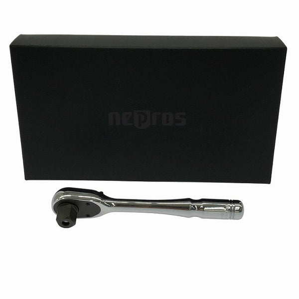☆未使用品☆nepros ネプロス 9.5sq.コンパクトラチェットハンドル NBRC390 90ギア 小型 ソケットハンドル ラチェットレンチ133786 - 3