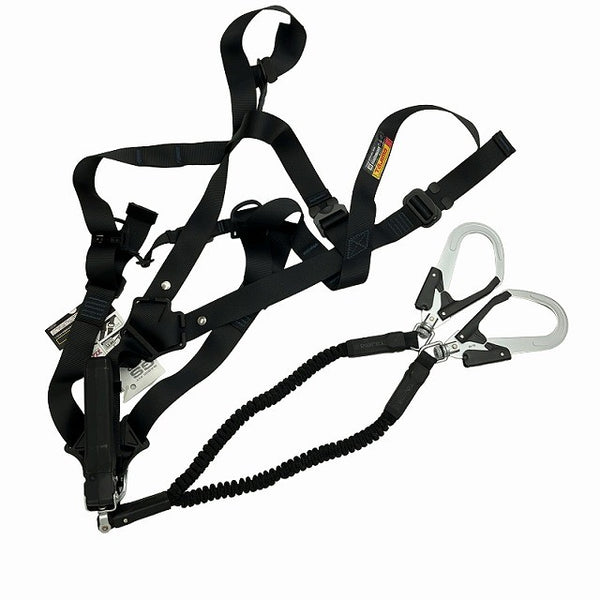 ☆未使用品☆TAJIMA タジマ ランヤード一体型フルハーネス A1GSLJR-WL2BK 蛇腹 ダブルランヤード Mサイズ 墜落防止用器具130850 - 5