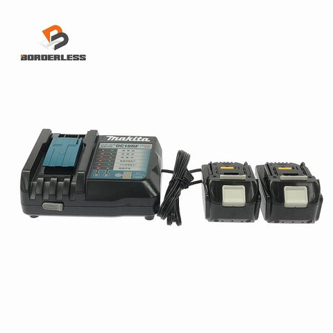☆中古品セット☆makita マキタ 18V 3.0Ah 純正 リチウムイオンバッテリー BL1830B(4回×2個) 急速充電器 DC18RF137920