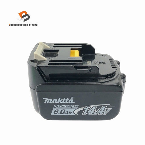☆中古品☆makita マキタ 14.4V 6.0Ah 純正 リチウムイオンバッテリー BL1460B 残量表示付 リチウムイオン電池 蓄電池 充電池118876