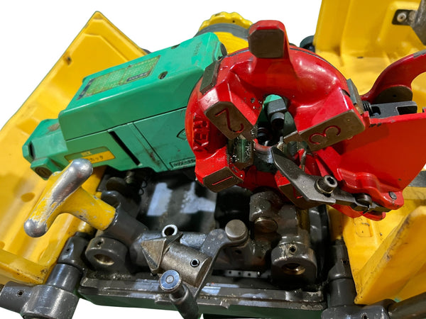 ☆中古品☆REX レッキス工業 100V レッキススター25 ねじ切り機 S25A3 S25AⅢ 自動切り上げ 加工 小型ハイプマシン117170 - 9