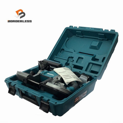 ☆美品☆makita マキタ 40Vmax 充電式バンドソー PB001GRDX バッテリ2個(2.5Ah) 充電器 ケース付 コードレス 帯鋸切断機110968