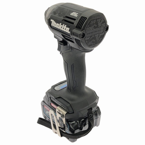 ☆未使用品☆makita マキタ 40Vmax 充電式インパクトドライバー TD002G 黒/ブラック バッテリ2個(2.5Ah) 充電器付 コードレス136804 - 5