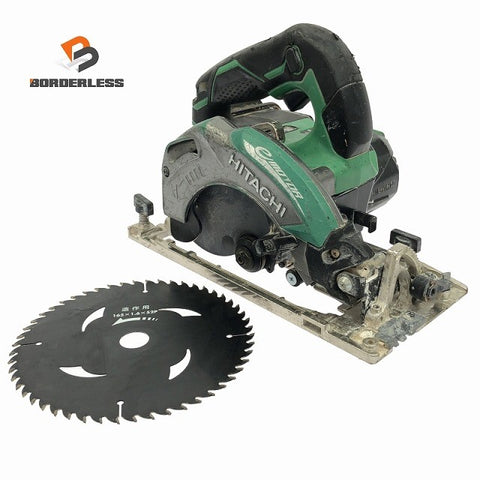 ☆中古品☆HiKOKI ハイコーキ 18V 165mm コードレス丸のこ C18DBAL 本体のみ 充電式 マルノコ 丸ノコ 丸鋸 木工用 切断機122746