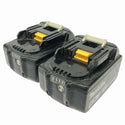 ☆中古品2点セット☆makita マキタ 18V 6.0Ah 純正 リチウムイオンバッテリー BL1860B×2 残量表示付 雪マーク 蓄電池132930 - 4