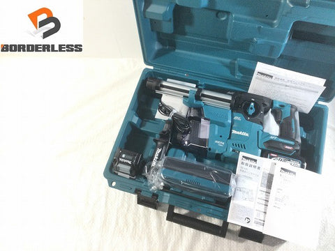 ☆未使用品☆makita マキタ 40Vmax 充電式ハンマドリル HR008GRMXV バッテリ2個(4.0Ah) 充電器 集じんシステム ケース付119384