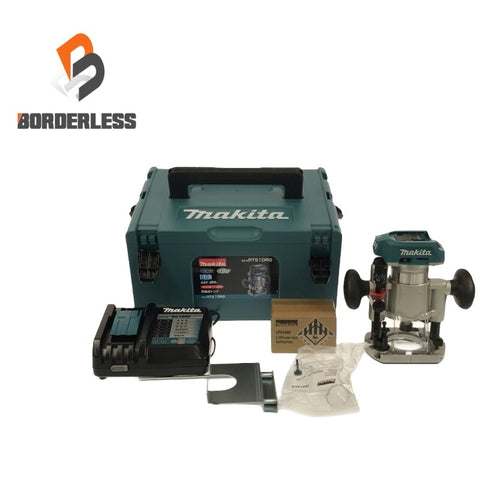 ☆未使用品☆makita マキタ 18V 充電式トリマー RT51DRG バッテリ1個(18V6.0Ah) 充電器 ケース付 コードレス バッテリー式