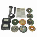 ☆中古品☆makita マキタ 18V 充電式ディスクグラインダー GA418D バッテリ2個(6.0Ah) ケース付 コードレス ディスクサンダー130991 - 10