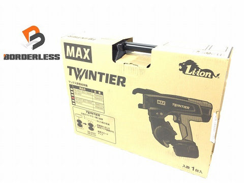 ☆未使用品☆MAX マックス 14.4V 鉄筋結束機 ツインタイア RB-610T-B2C/1450A バッテリー2個(14.4V 5.0Ah) 充電器付 ツインタイヤ114626