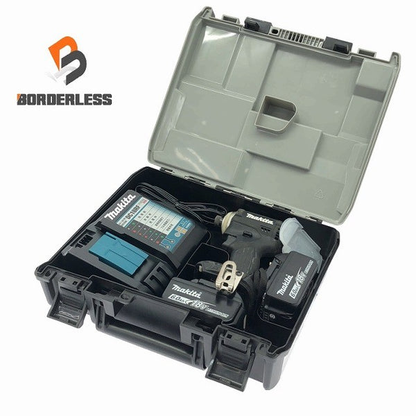 ☆比較的綺麗☆makita マキタ 18V 充電式インパクトドライバー TD171DRGXB 黒/ブラック バッテリ2個(18V6.0Ah) 充電器 ケース付116463 - 1