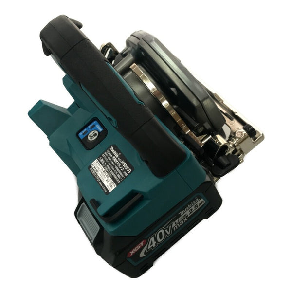 ☆未使用品☆makita マキタ 40Vmax 125mm 充電式マルノコ HS005GRDX 青 バッテリ2個(40Vmax2.5Ah) 充電器 ケース付 コードレス - 7