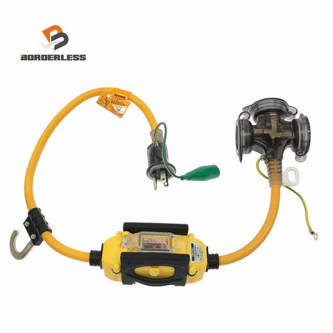 ☆中古美品☆HATAYA ハタヤ JET 漏電遮断器付 BFX延長コード 屋外用 BFX-013KC 3口コンセント 0.7ｍ131068