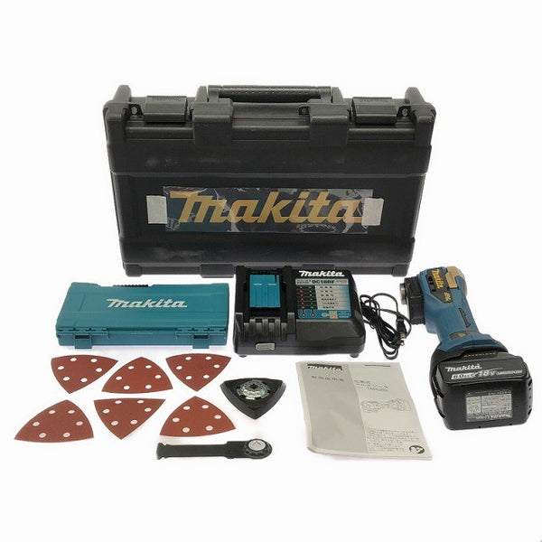 ☆未使用品☆makita マキタ 18V 充電式マルチツール TM52DRGPB LXT20周年記念限定カラー プレミアムグレージュ ケース付き130394 - 3