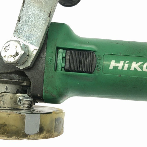 ☆中古品☆ HIKOKI ハイコーキ 100mm 電子ディスクグラインダ G10YE2 紅蓮 集じんカバー付き 電動工具 研磨 研削117741 - 8