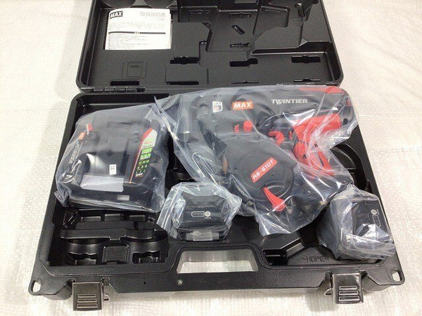 ☆未使用品☆MAX マックス 14.4V 鉄筋結束機 ツインタイア RB-610T-B2C/1450A バッテリー2個(14.4V 5.0Ah) 充電器付 ツインタイヤ120561 - 3