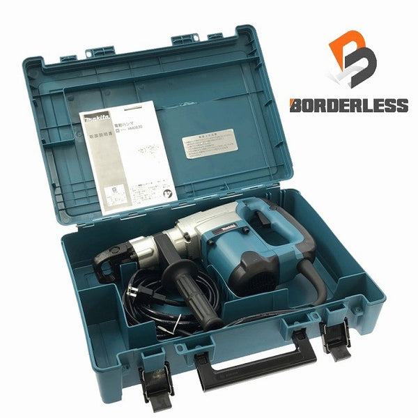 ☆未使用品※説明書汚れ有☆makita マキタ 電動ハンマ HM0830 シャンク ケース付 ハツリ チッパー コンクリートブレイカー119425 - 2