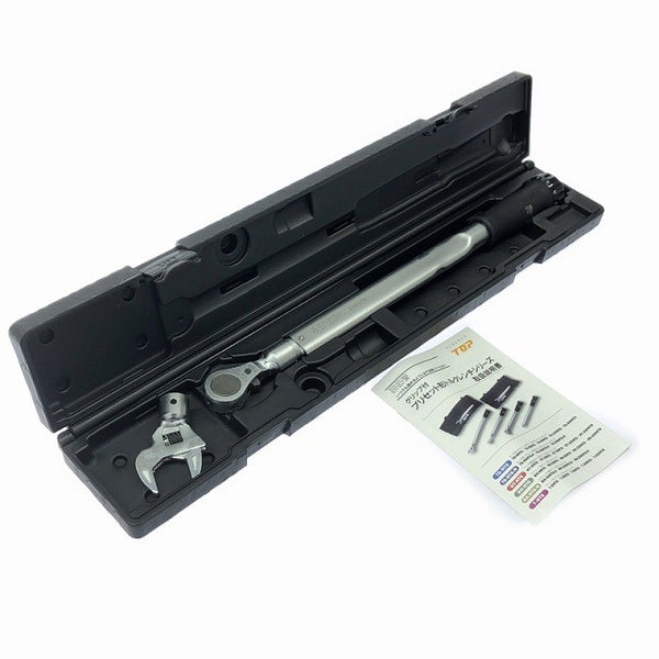 ☆未使用保管品☆TOP トップ モンキ形/ラチェットN形グリップ付トルクレンチセット TS-200NTG-N121434 - 2