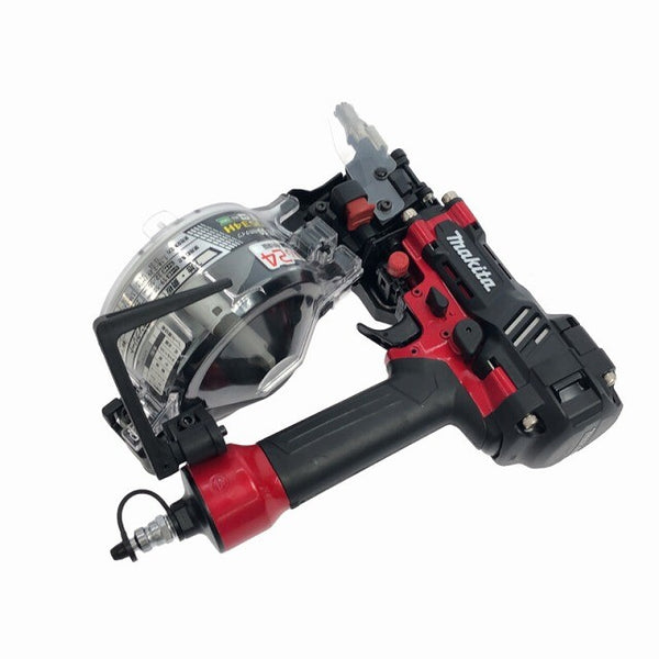 ☆未使用品☆ makita マキタ 50mm 高圧エア釘打ち機 AN534H 赤/レッド 本体+パーツ+ケース ロール釘打ち/クギ打 コイルネイラ119909 - 6