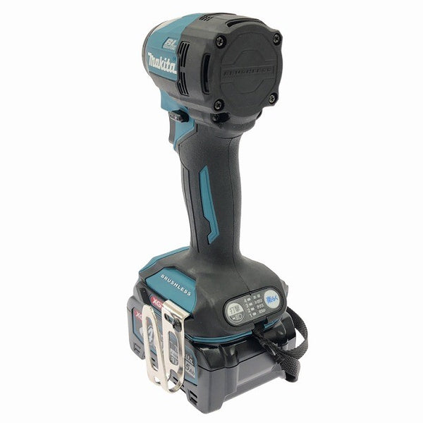 ☆未使用品☆makita マキタ 40Vmax 充電式インパクトドライバ TD005GRDX 青/ブルー バッテリ2個(2.5Ah) 充電器 ケース付133830 - 7