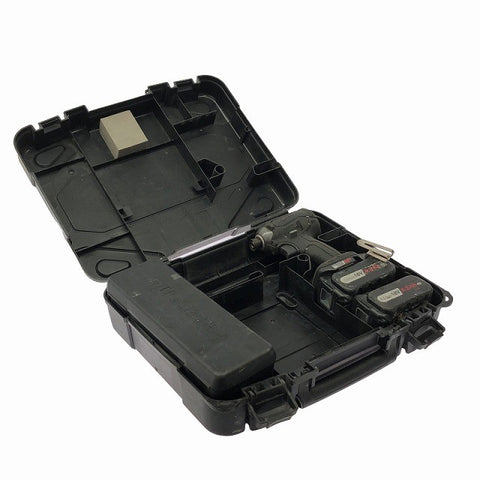 ☆中古品☆Panasonic パナソニック 14.4V/18V 充電インパクトドライバー EZ76A1 バッテリ2個(18V4.2Ah) ケース付124318 - 0
