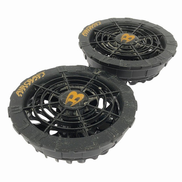 ☆中古品セット☆BURTLE バートル 22V エアークラフト専用バッテリー AC08 ファンユニット AC08-1 空調作業服用 京セラ137459 - 2
