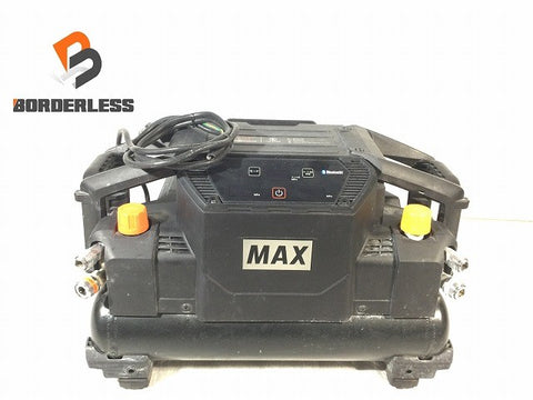 ☆美品☆MAX マックス100V 11L 常圧/高圧 スーパーエアコンプレッサー AK-HL1310E 黒/ブラック AIモード Bluetooth搭載128589