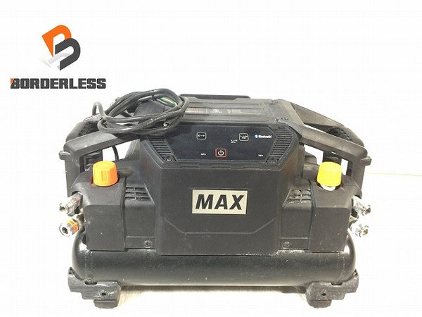 ☆美品☆MAX マックス100V 11L 常圧/高圧 スーパーエアコンプレッサー AK-HL1310E 黒/ブラック AIモード Bluetooth搭載128589 - 1