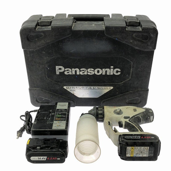 ☆中古品☆Panasonic パナソニック 14.4V/18V 充電マルチハンマードリル EZ78A1 バッテリー2個 (14.4V 4.2Ah) SDSプラスシャンク130522 - 3
