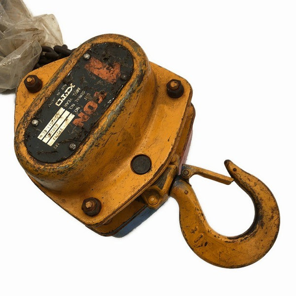 ☆中古品2個セット☆KITO キトー チェーンブロック M3形 CB010 荷重1.0ton/1ton 揚程2.5m 手動式 チェンブロック 吊り具 荷揚げ機136345 - 3