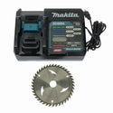 ☆中古品☆makita マキタ 40Vmax 125mm 充電式マルノコ HS008G 青 充電器 ケース付 コードレス 丸のこ 丸ノコ 丸鋸 木工用 切断機130489 - 10